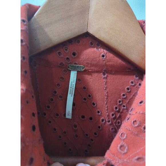 Free People Set The Tone Eyelet Jumpsuit - Picture 7 of 8